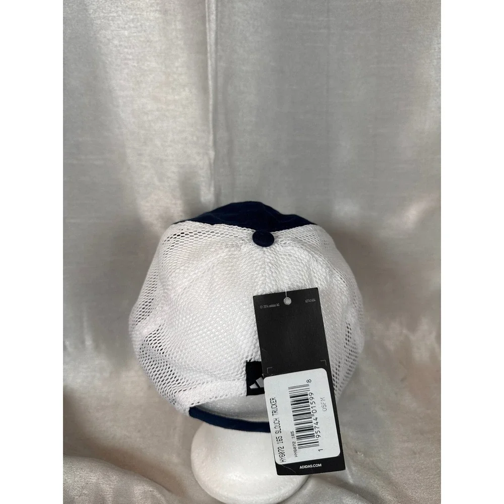 NWT Adidas Georgia‎ Tech GT Golden T's Navy Blue White Mesh Trucker Hat Cap